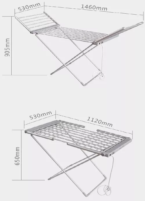 cumpără Uscător de rufe miscellaneous RM50 Uscător rufe electric 147.5x53x94cm, metal/plastic în Chișinău 