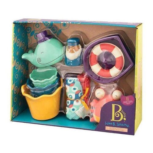 купить Аксессуар для купания Battat BX1568Z Setul Jucăriilor pentru Baie Balena cu ștergare, cod 57738 в Кишинёве 