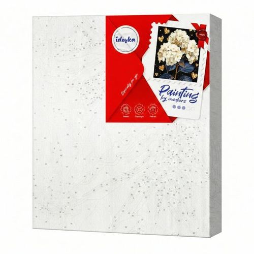 cumpără Tablou pe numere Ideyka KHO3277 40x40cm Eco, Flori minunate în Chișinău 