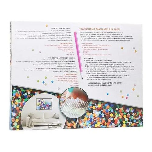 купить Картина по номерам Art Gallery GB86700 Mozaic cu diamante 30x40cm Motani indragostiti в Кишинёве 