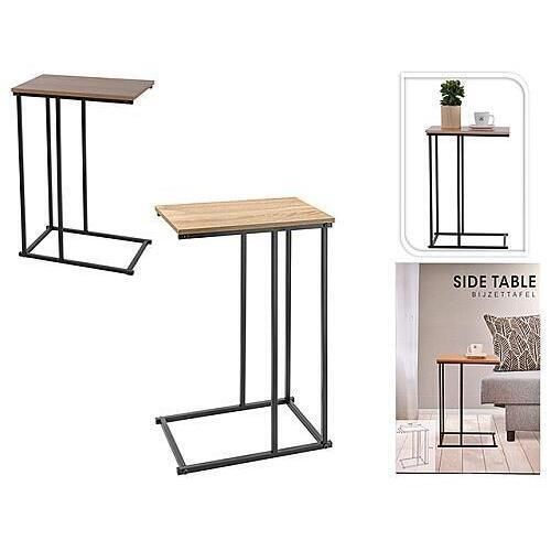 купить Журнальный столик H&S 48332 приставной столик 40x26x58 см, металл/МДФ, натуральный в Кишинёве 