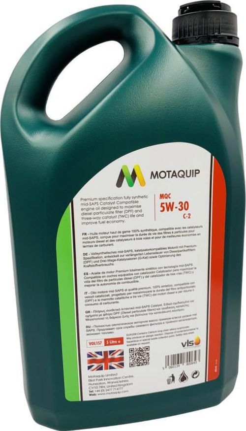 купить Масло Motaquip VOL157 MQC 5W30 5L ACEA C2;API SN;PSA B71 2290 синтет в Кишинёве 