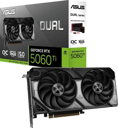 купить Видеокарта ASUS DUAL-RTX5060TI-O16G, GeForce RTX5060Ti 16GB GDDR7 в Кишинёве 