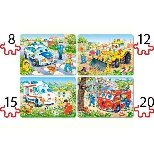 cumpără Puzzle Castorland Puzzle B-04201 4×Puzzle 8+12+15+20 în Chișinău 