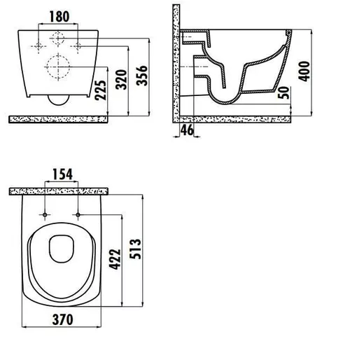 купить Унитаз Creavit Elegant EG321.00CB / KC1103.01.00 RimOFF (+bide) в Кишинёве 