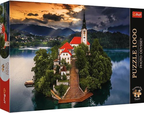 cumpără Puzzle Trefl R25K /54/55 (10797) 1000 Lake Bled Slovenia în Chișinău 