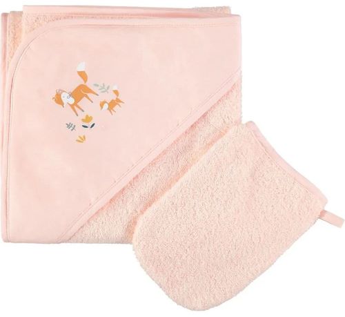 купить Аксессуар для купания Premaman PBRDWX-ROC-UNQ Prosop de baie cu gluga si manusa Enchanted Forest в Кишинёве 