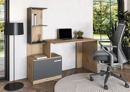 купить Офисный стол Halmar 92700533 MISO (antracite) в Кишинёве 