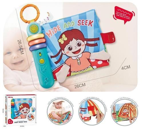 купить Мягкая игрушка Chipolino DIG02406202 Hide and seek, игрушка-книжка (музыка-свет) в Кишинёве 