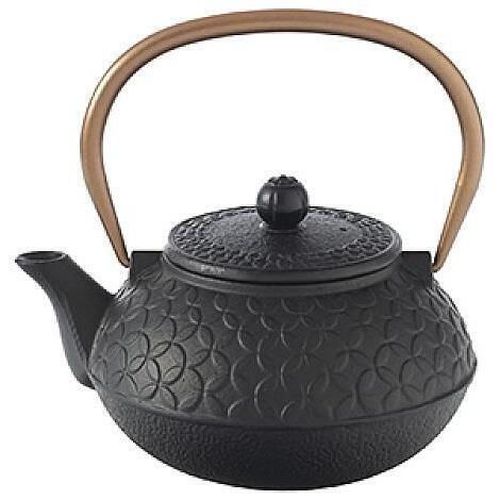 купить Чайник заварочный Promstore 55750 Ceainic din fonta 1l Flower, negru в Кишинёве 