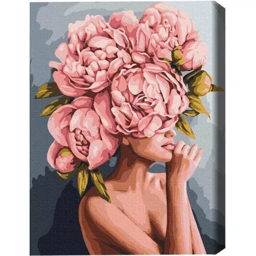 cumpără Tablou pe numere BrushMe BS51481 40x50cm (în cutie) Atingere de bujori în Chișinău 