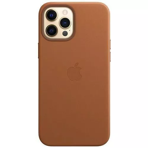 купить Чехол для смартфона Apple iPhone 12 Pro Max Leather Case with MagSafe Saddle Brown MHKL3 в Кишинёве 