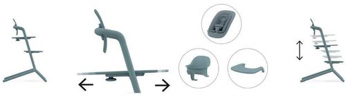 cumpără Scaun de masă Cybex 521003185 Lemo 3in1 White white în Chișinău 