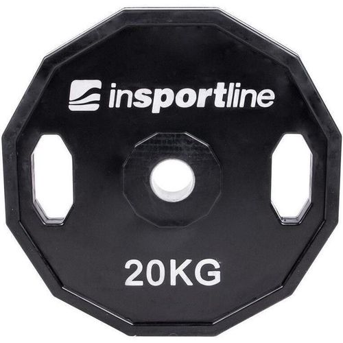 cumpără Ganteră inSPORTline 3580 Disc metal cauciuc d=50 mm 20 kg IN15900 cu maner în Chișinău 