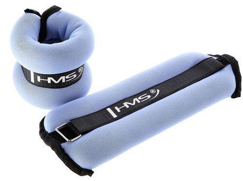 купить Утяжелители для рук и ног HMS 2538 Greutati picioare 2x1kg OB04 Blue (17-47-316) в Кишинёве 