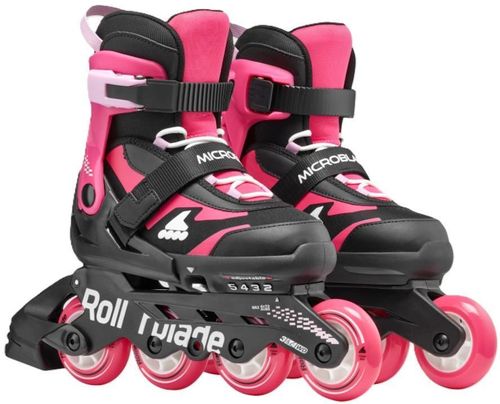 купить Роликовые коньки Rollerblade 86B0751530NJ02 MICROBLADE Nero/Rosa Size 28-32 в Кишинёве 