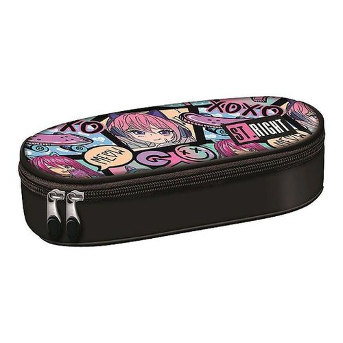купить Школьный пенал St.RIGHT 57859 Penar 23x9.5x6cm, Manga Girl в Кишинёве 