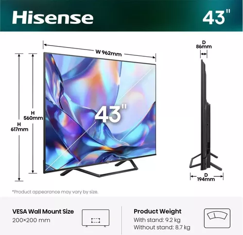 купить Телевизор Hisense 43A7S в Кишинёве 