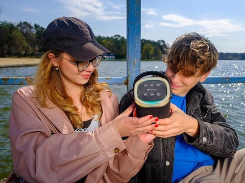 cumpără Boxă portativă Bluetooth Tracer Stripe TWS, Black XL în Chișinău 