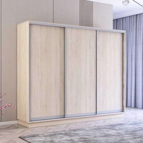 купить Шкаф Mobildor-Lux Fox uși glisante din PAL (260x60x200H cm) Sonoma в Кишинёве 