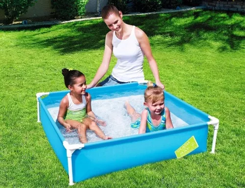 купить Бассейн каркасный Bestway 56217 Piscina cu cadru 122х122х30.5cm в Кишинёве 