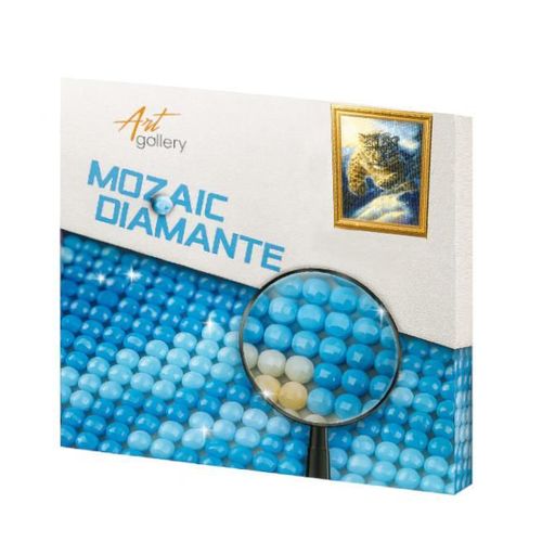 купить Картина по номерам Art Gallery GB87754 Mozaic cu diamante 30x40cm Leopard in salt в Кишинёве 