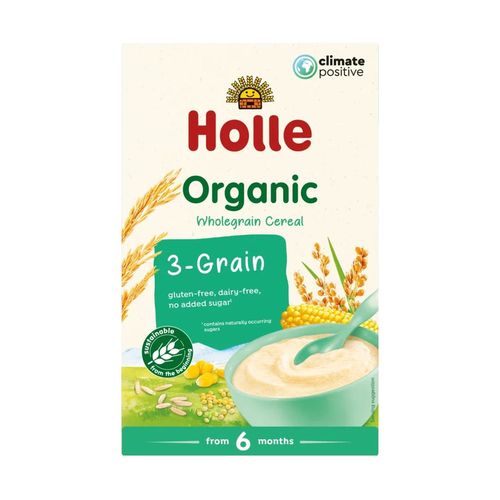 Terci 3 cereale fara lapte Holle Organic (6+ luni) 250 g 