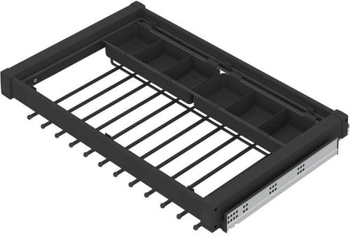 купить Фурнитура для мебели Starax S-6711-A брючница с раздел.антрац 600mm в Кишинёве 