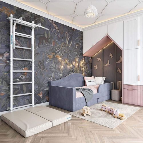 купить Шведская стенка Romana S12 (6.1.8.12.490.00 + 6.03.00-20) White Provence шведская стенка в Кишинёве 