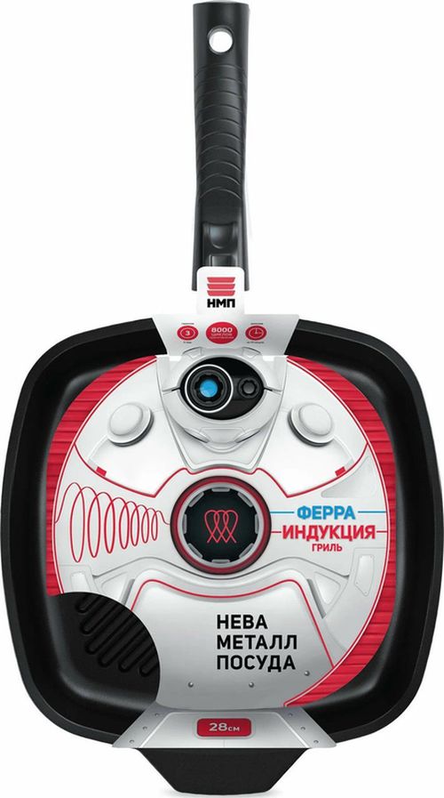 cumpără Tigaie Neva NV-59428G (гриль 28x28 cm /Ферра индукция) în Chișinău 
