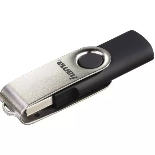 купить Флеш память USB Hama 108071 Rotate black/silver в Кишинёве 