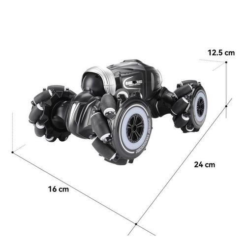 купить Радиоуправляемая игрушка JJRC 2.4G RC Stunt Car with gesture control Q107, Black в Кишинёве 