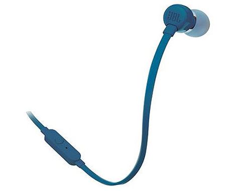 купить JBL T110 Blue In-Ear Headphones, 20Hz–20kHz, Microphone, Remote, Cable, JBLT110BLU (casti cu microfon cu fir JBL / проводные наушники с микрофоном JBL) в Кишинёве 