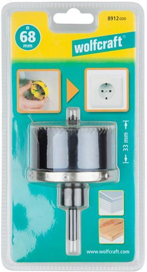 cumpără Set de tubulare, bite, duze Wolfcraft 8912000 Carota pentru prize 68mm în Chișinău 