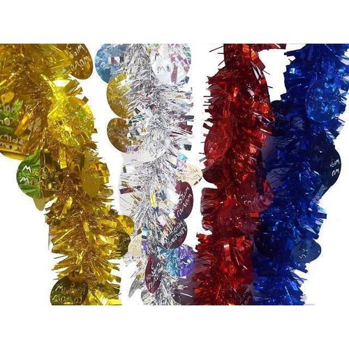 cumpără Decor de Crăciun și Anul Nou Promstore 37335 Мишура елочная 2m с кругами Merry Christmas în Chișinău 