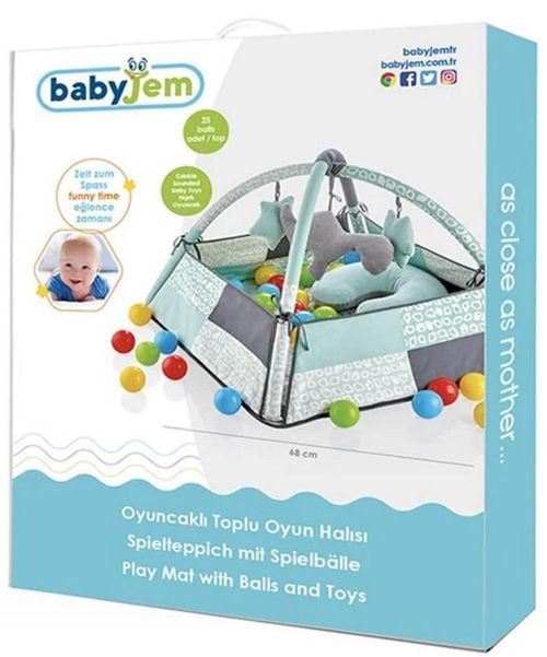 купить Игровой комплекс для детей BabyJem 690 Salteluta de joaca cu bile Toy Ball Play Mat в Кишинёве 