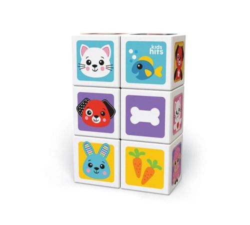 купить Игрушка Kids Hits KH20/007 Деревянный кубики My First wooden cubes в Кишинёве 