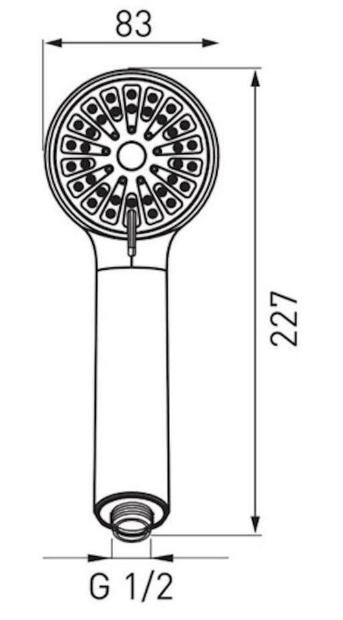 купить Душевая лейка Ferro CORTESSA S330 хром в Кишинёве 