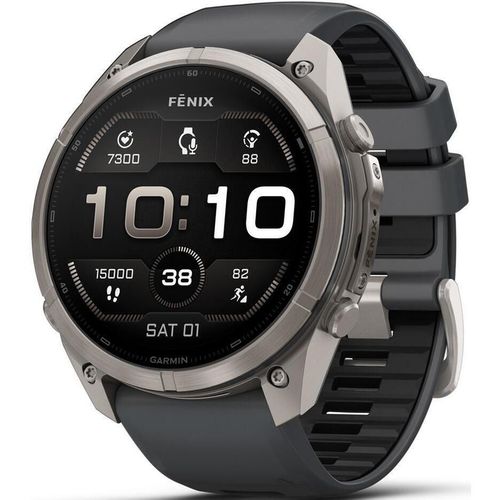 cumpără Ceas inteligent Garmin Fenix 9 Pro, 51mm, Ti w/Gpt/Blk bnd (010-04337-26) în Chișinău 