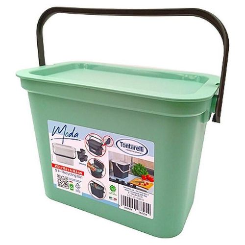 cumpără Coș de gunoi Promstore 35797 Tontarelli Moda 5l, 27.2x17.5x18.5cm, fistic în Chișinău 