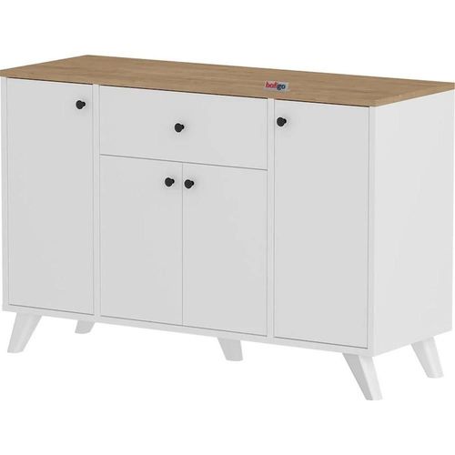 купить Шкаф Bofigo Буфет 12-47-41 Sapphire Oak/White в Кишинёве 