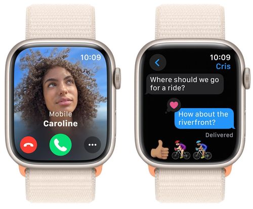 cumpără Ceas inteligent Apple Watch Series 9 GPS 45mm Starlight MR983 în Chișinău 