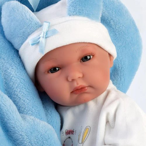 купить Кукла Llorens 63597 Bimbo 35 cm Con Conejito Celeste в Кишинёве 