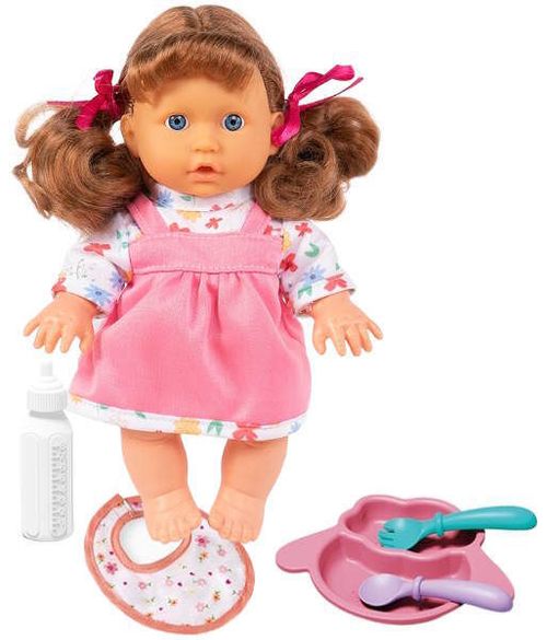 cumpără Păpușă Essa WZB661-7 în rochiță roz și bluziță cu imprimeu de flori în Chișinău 