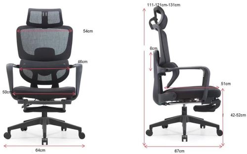 cumpără Fotoliu de birou Nex Home Plus Black (ergonomic) în Chișinău 