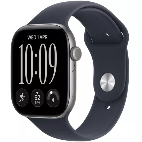 купить Смарт часы Apple Watch Series 12 GPS 46mm Space Grey Aluminium Case with Navy Blue Sport Band M/L MJEJ4 в Кишинёве 