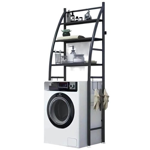 купить Аксессуар для ванной 4Life Стеллаж для стиральной машины Florina Black в Кишинёве 