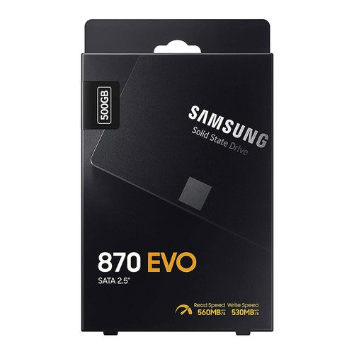 купить Внутрений высокоскоростной накопитель 500GB SSD 2.5 Samsung 870 EVO MZ-77E500B/EU, Read 560MB/s, Write 530MB/s, SATA III 6.0Gbps (solid state drive intern SSD/Внутрений высокоскоростной накопитель SSD) в Кишинёве 