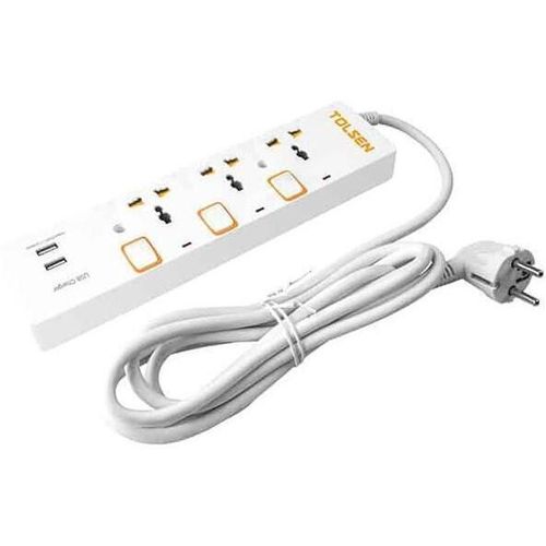 купить Удлинитель электрический Tolsen 38310 Prelungitor electric 3P+USB 250V 3m в Кишинёве 