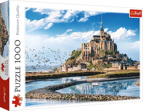 cumpără Puzzle Trefl R25K / 8/44 (10766) 1000 Mont Saint-Michel, France în Chișinău 